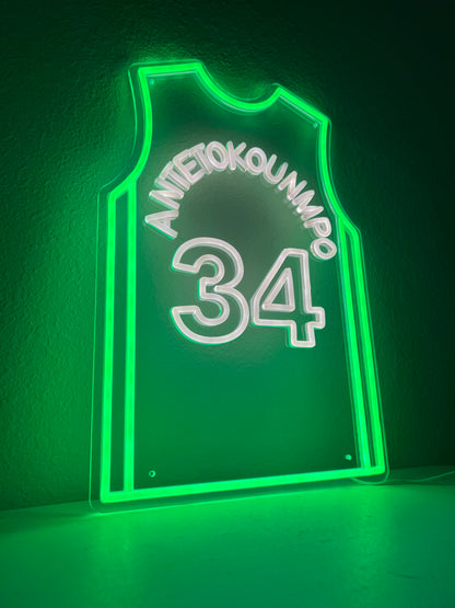 Antetokounmpo #34 Glow Jersey