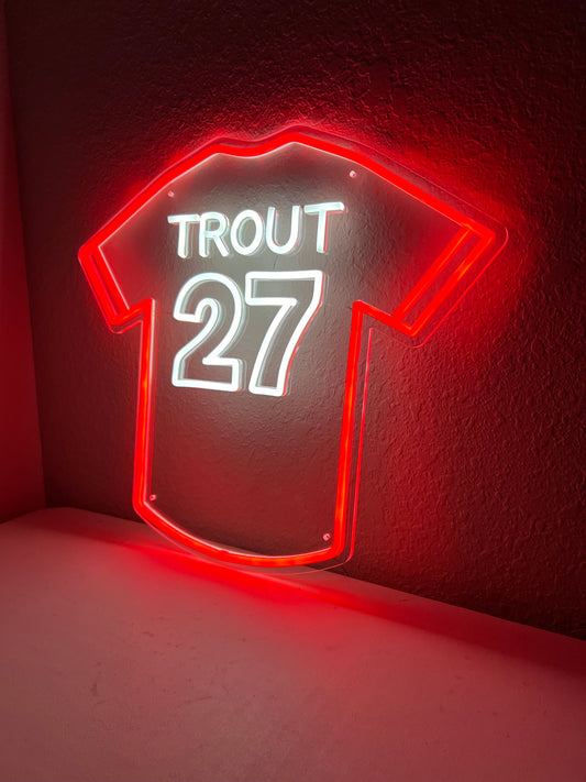 Trout #27 Glow Jersey