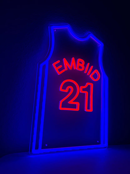 Embiid #21 Glow Jersey